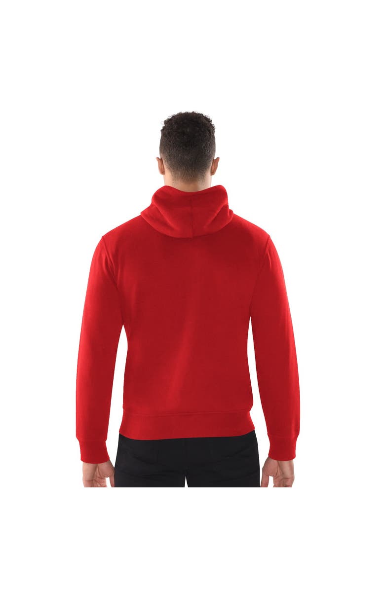 STARTER Men's Starter  Red St. Louis Cardinals Distressed Full-Zip Hooded Jacket, Alternate, color, Red