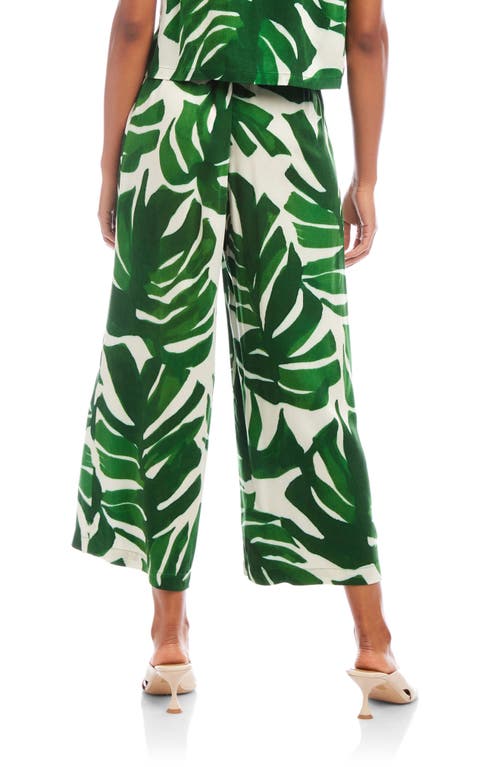 FIFTEEN TWENTY FIFTEEN TWENTY ETTA WIDE LEG CROP DRAWSTRING PANTS
