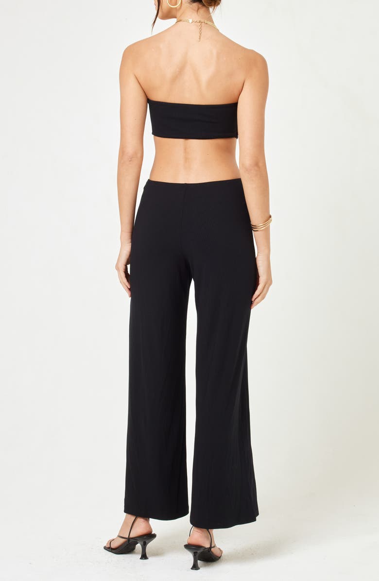 LSPACE Palos Verdes Strapless Cutout Cover-Up Jumpsuit, Alternate, color, 