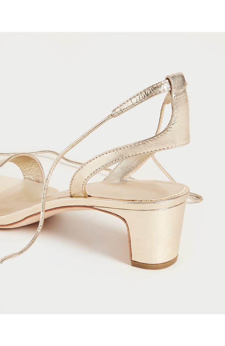 Loeffler Randall Jackie Ankle Tie Sandal, Alternate, color, Champagne