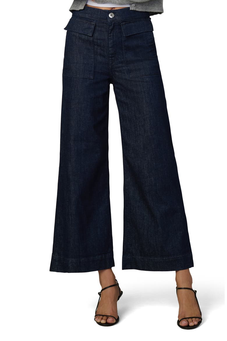 The Irina Patch Pocket Ankle Wide Leg Pants, Main, color, RINSE