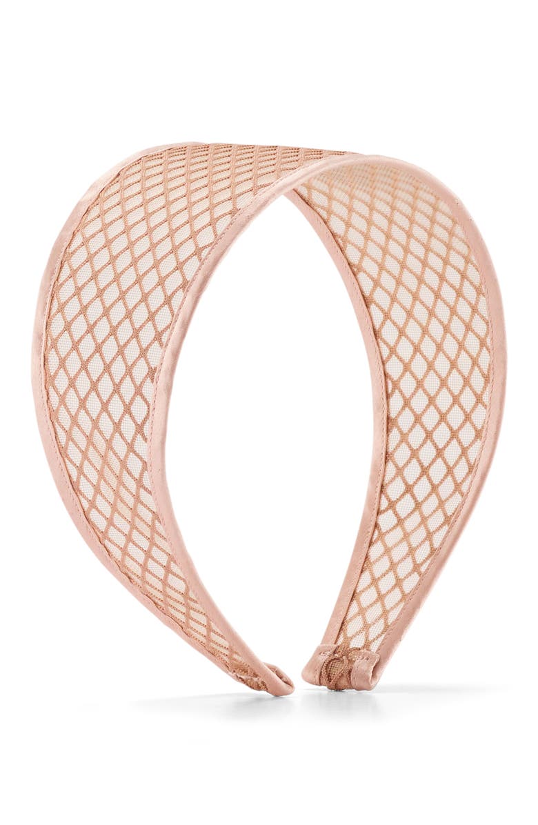 LELET NY Giselle Fishnet Wide Headband, Main, color,