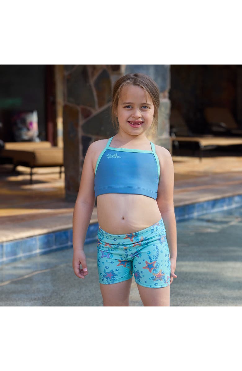 UV Skinz Reversible Active Swim Shorts, Alternate, color, Dancing Starfish/Seaglass