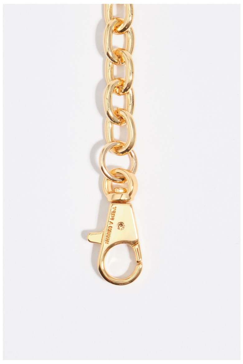 Heart Logos Chain Necklace, Alternate, color, LIME
