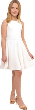 Un Deux Trois Textured Racerback Dress in Longer Length