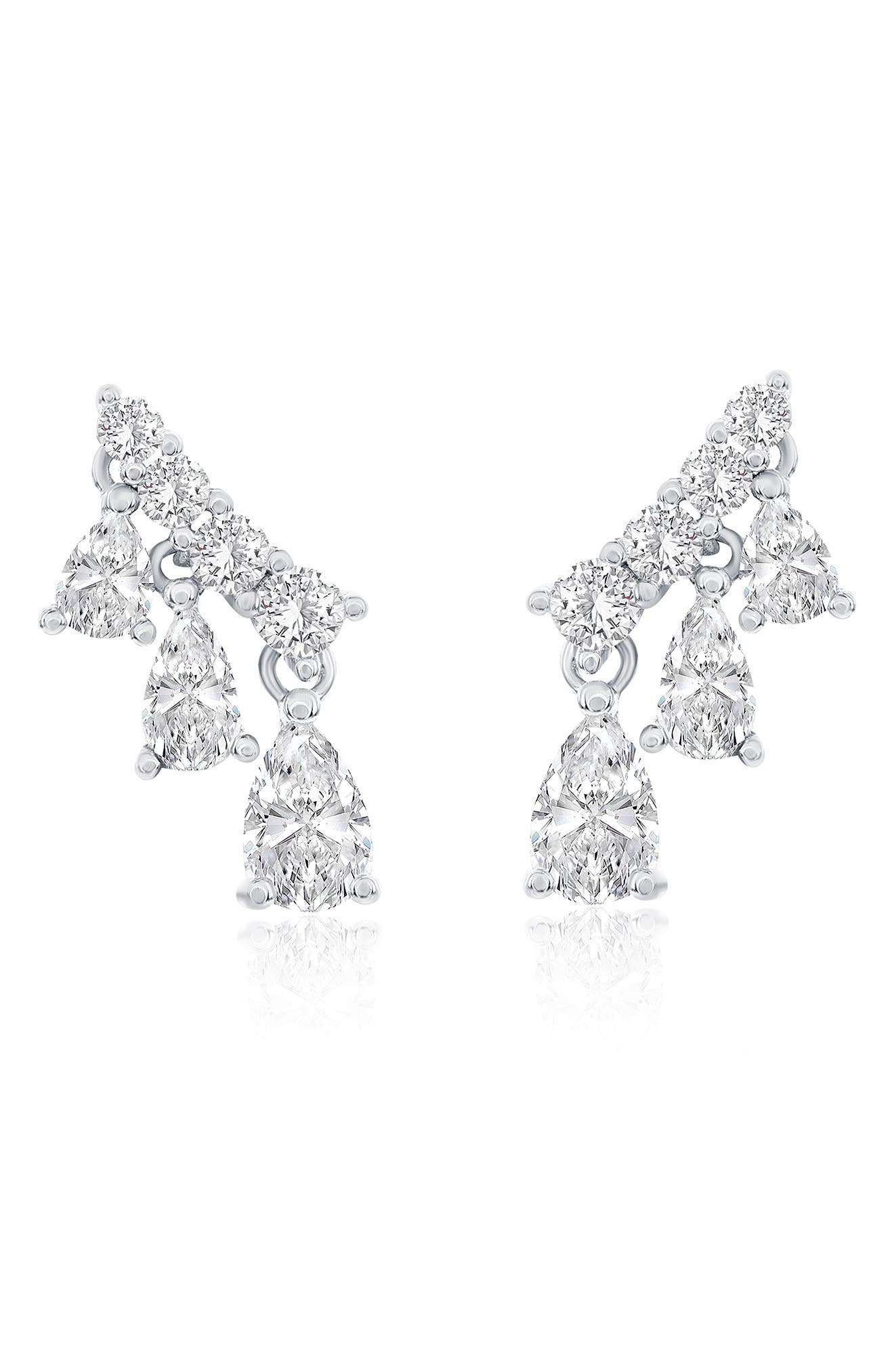 SUZY LEVIAN Cubic Zirconia Ear Crawlers