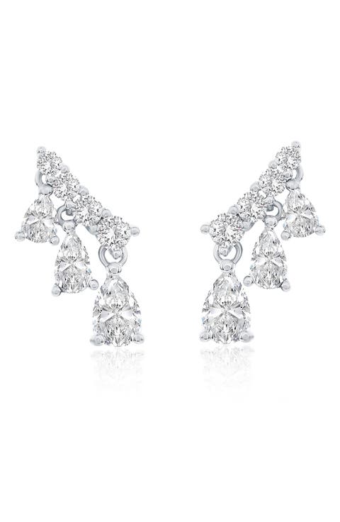 Cubic Zirconia Ear Crawlers