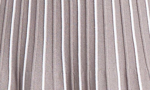 Ming Wang Modern Fit Stripe A-line Knit Dress