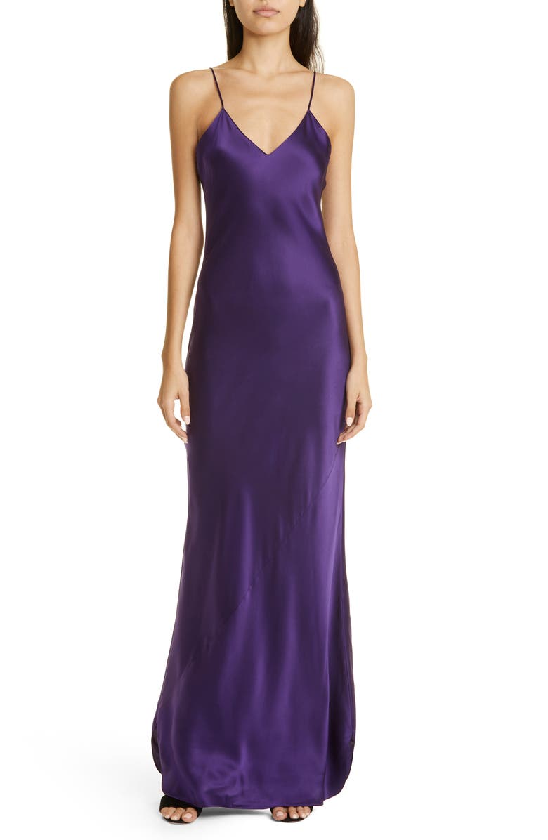 Nili Lotan Cami Silk Slipdress, Main, color,