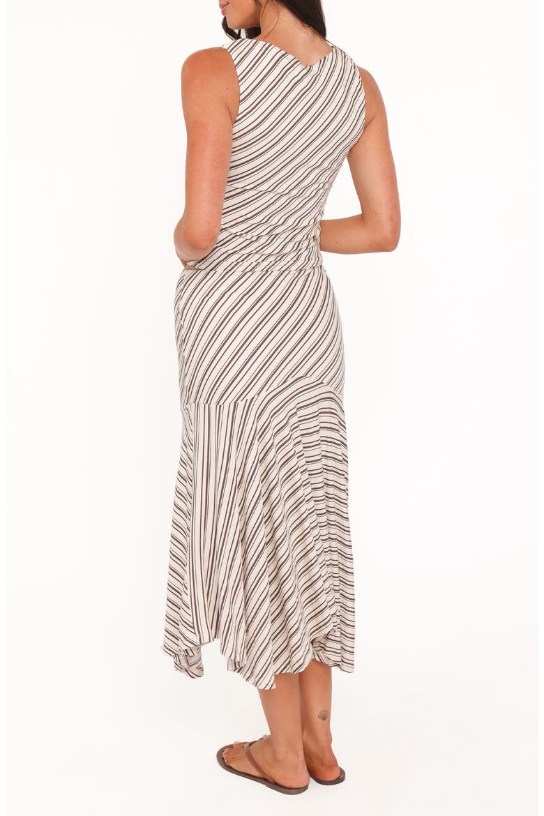 Amber Striped 2-Piece Skirt Set, Alternate, color, CREAM/ BROWN STRIPE