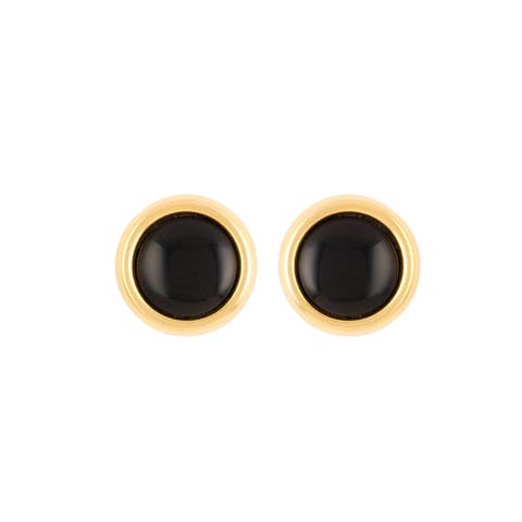 1980s Vintage Napier Black Clip-On Earrings
