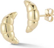 Ember Fine Jewelry <p>14K Gold Croissant Stud Earrings</p>