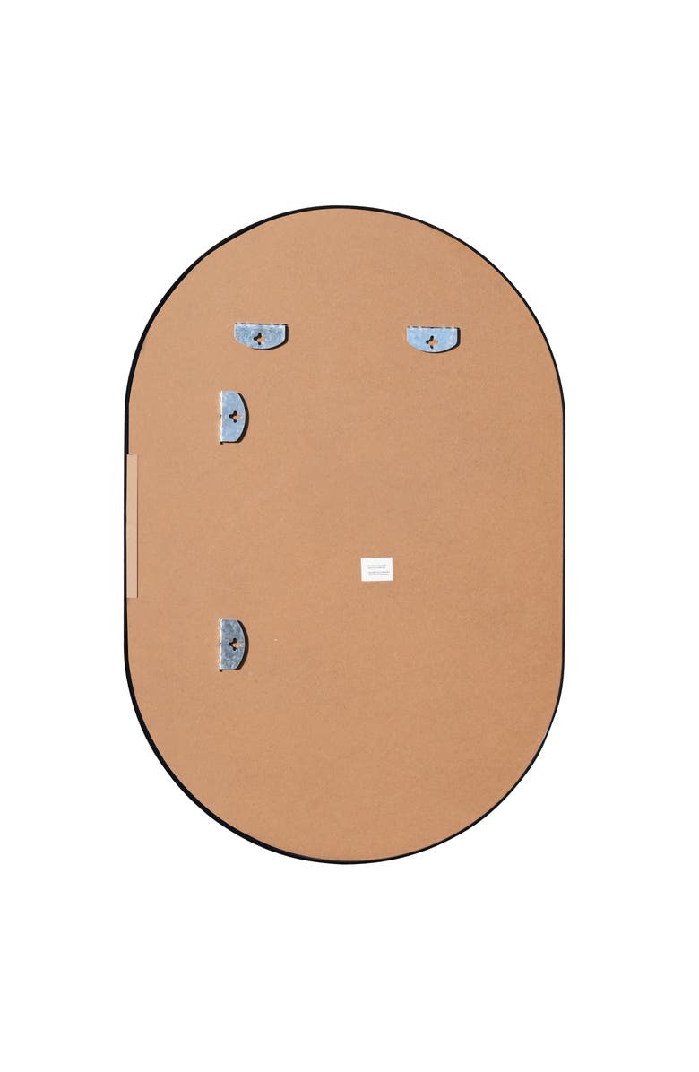 JONATHAN Y Milly Medium Oval Metal Framed Wall Mirror, Alternate, color,