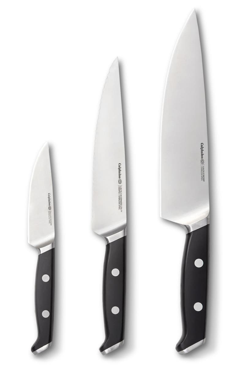 CALPHALON Set of 3 Edgetech Knives, Main, color,