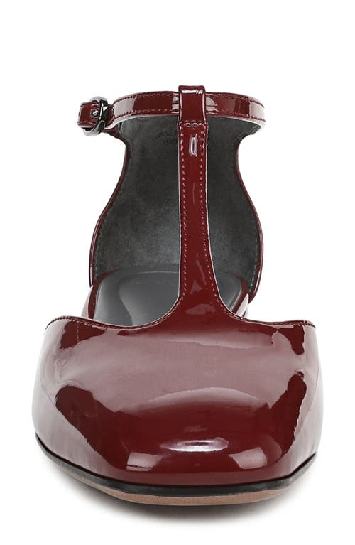 Sarto By Franco Sarto Delmira T-strap Flat In Burgundy