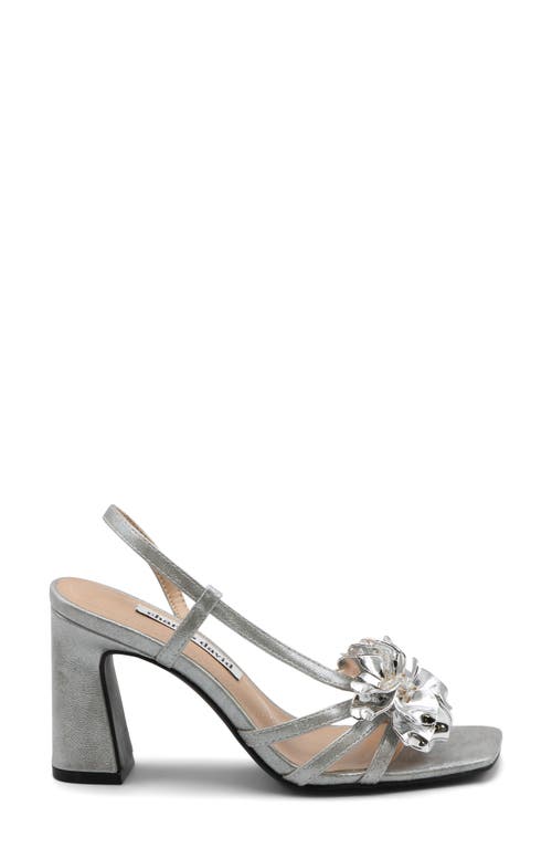 Charles David Rome Slingback Sandal In Silver