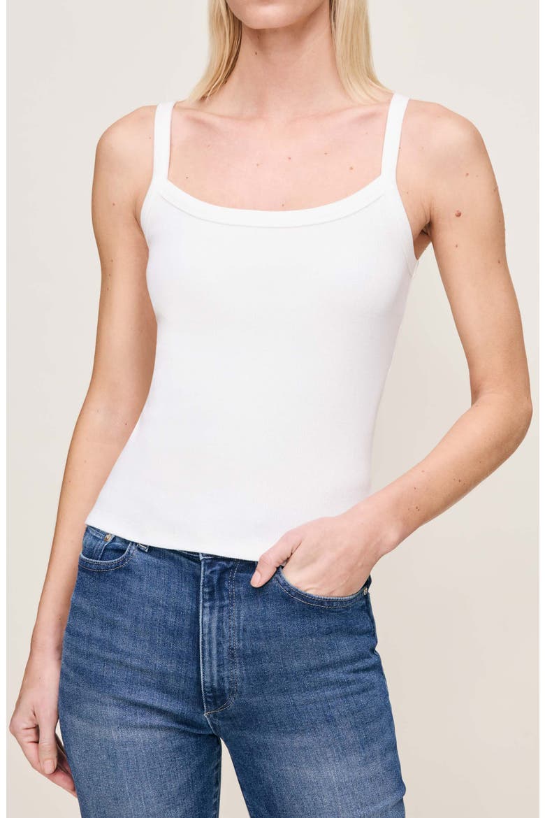 '90s Rib Tank, Main, color, WHITE