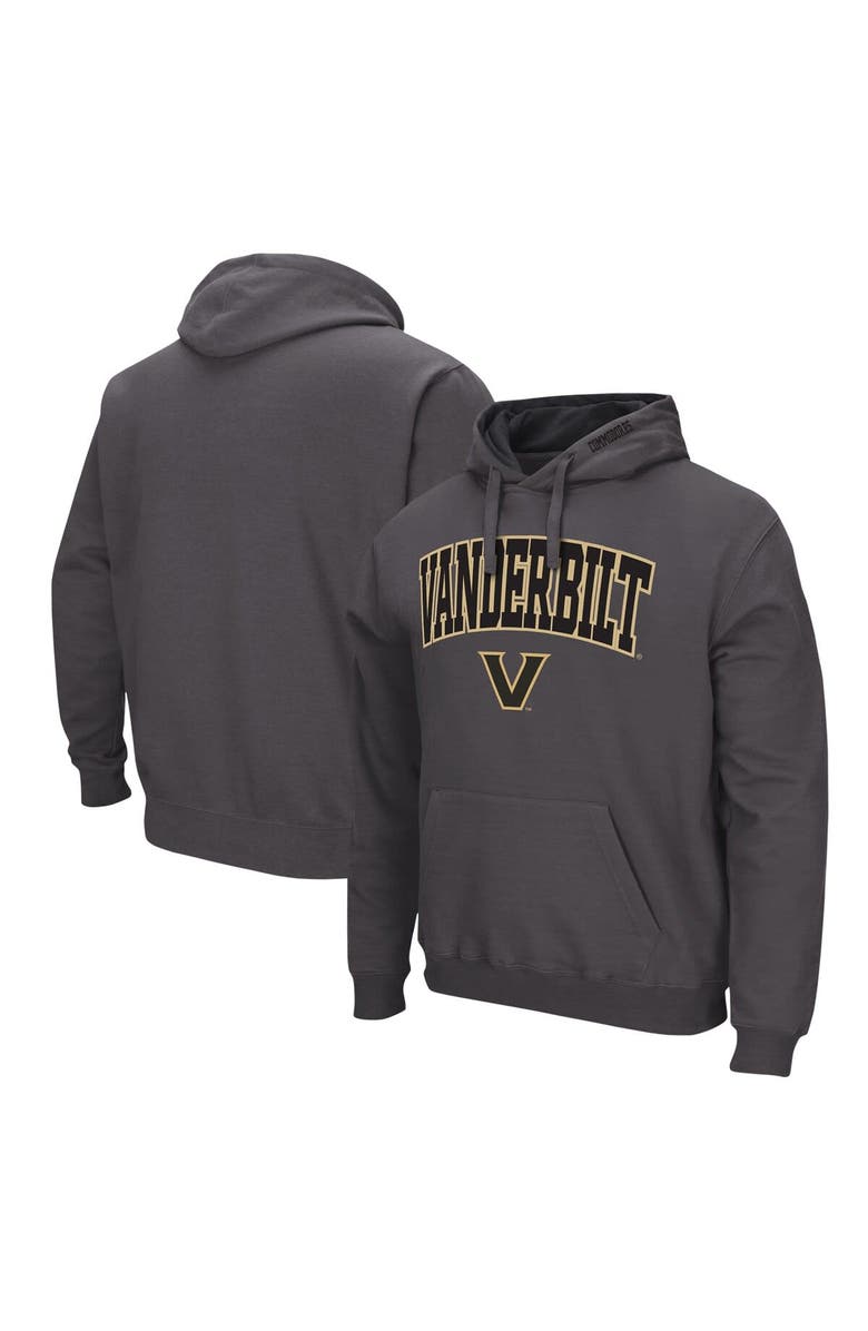 COLOSSEUM Men's Colosseum  Charcoal Vanderbilt Commodores Arch & Logo Pullover Hoodie, Main, color, Charcoal