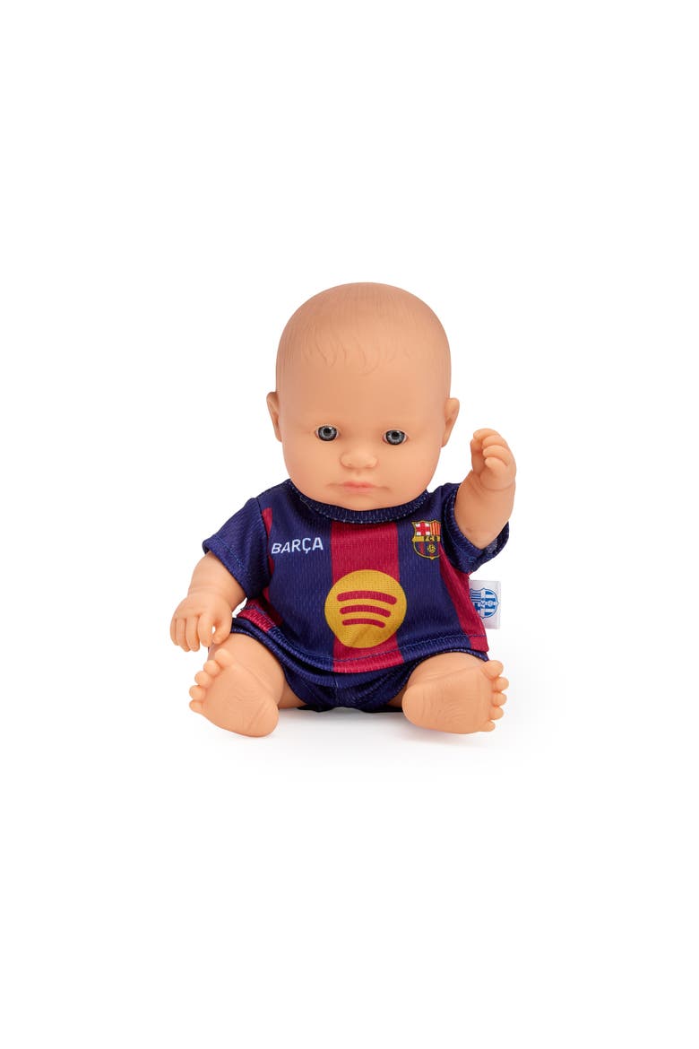 8 1/4 inch Baby Girl Doll with Barcelona Soccer Jersey, Alternate, color, Light Skin