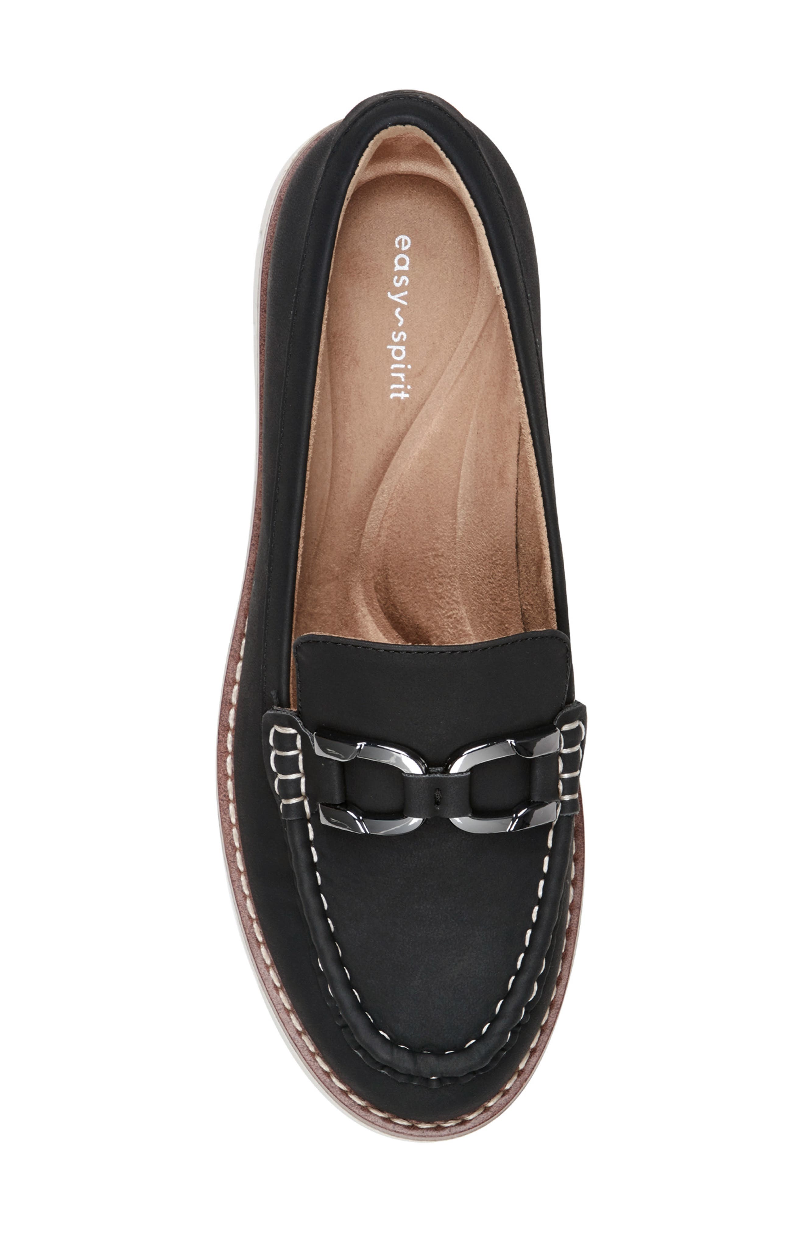 Easy Spirit Valerian Bit Loafer, Alternate, color, Black