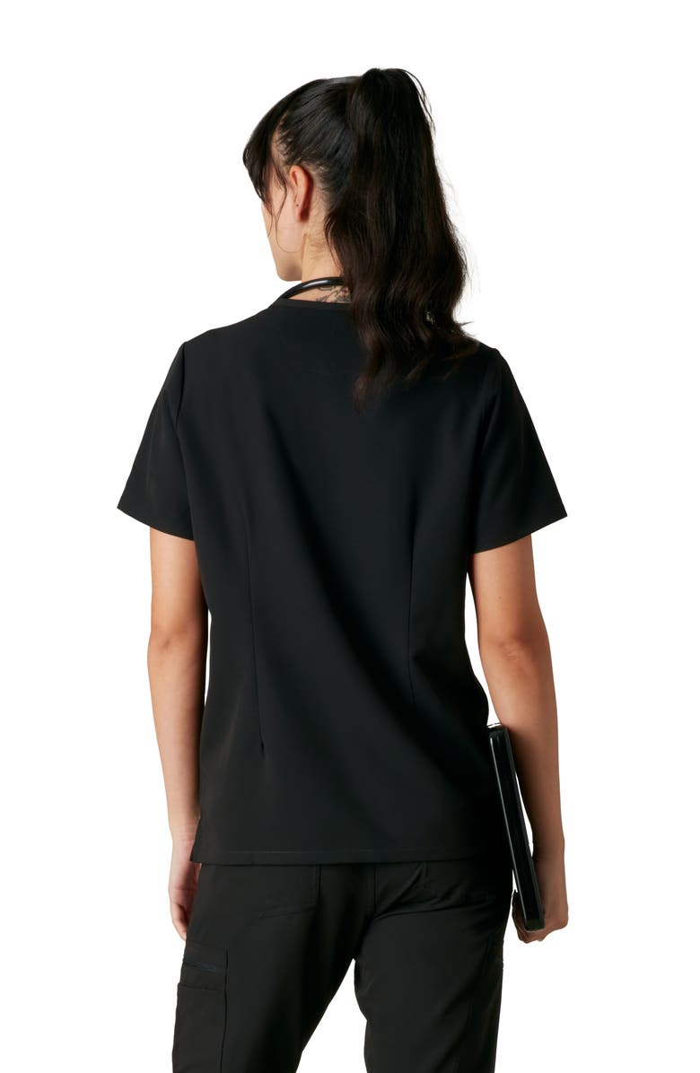 Members Only Palermo 4-Pocket Scrub Top, Alternate, color, Black