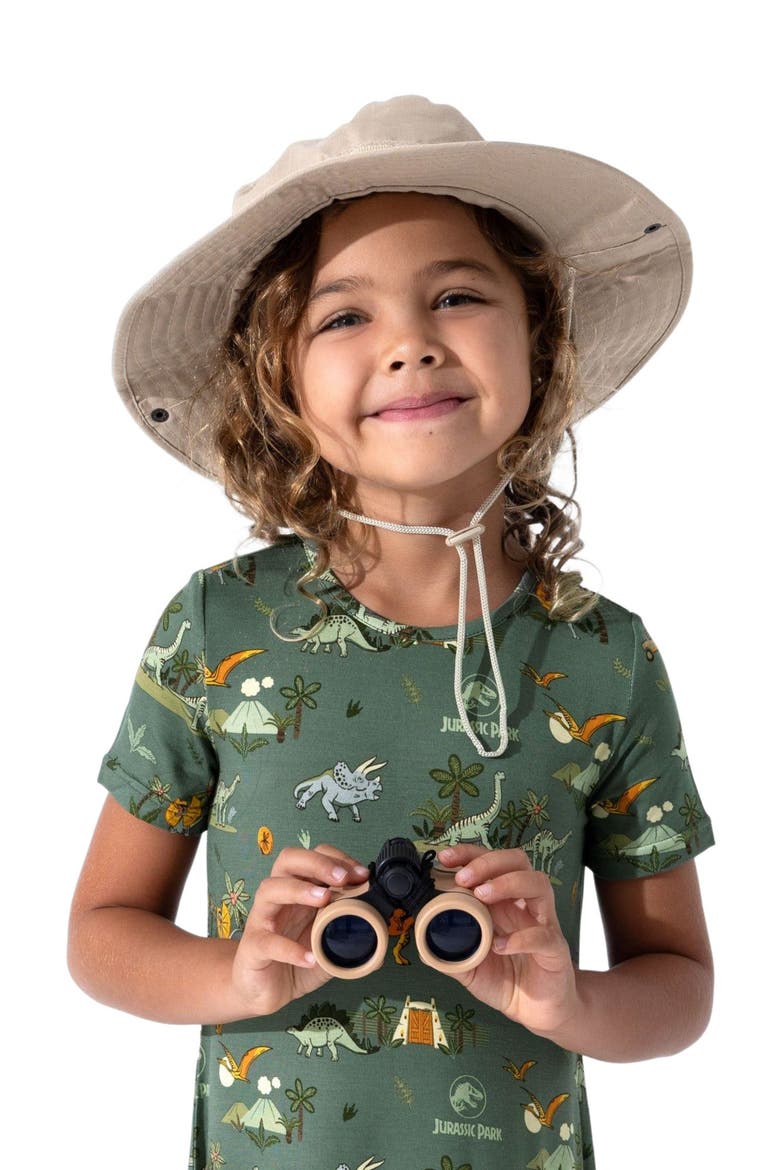 Kids' Jurassic Park Safari Short Sleeve Dress, Alternate, color, Jurassic Park: Safari