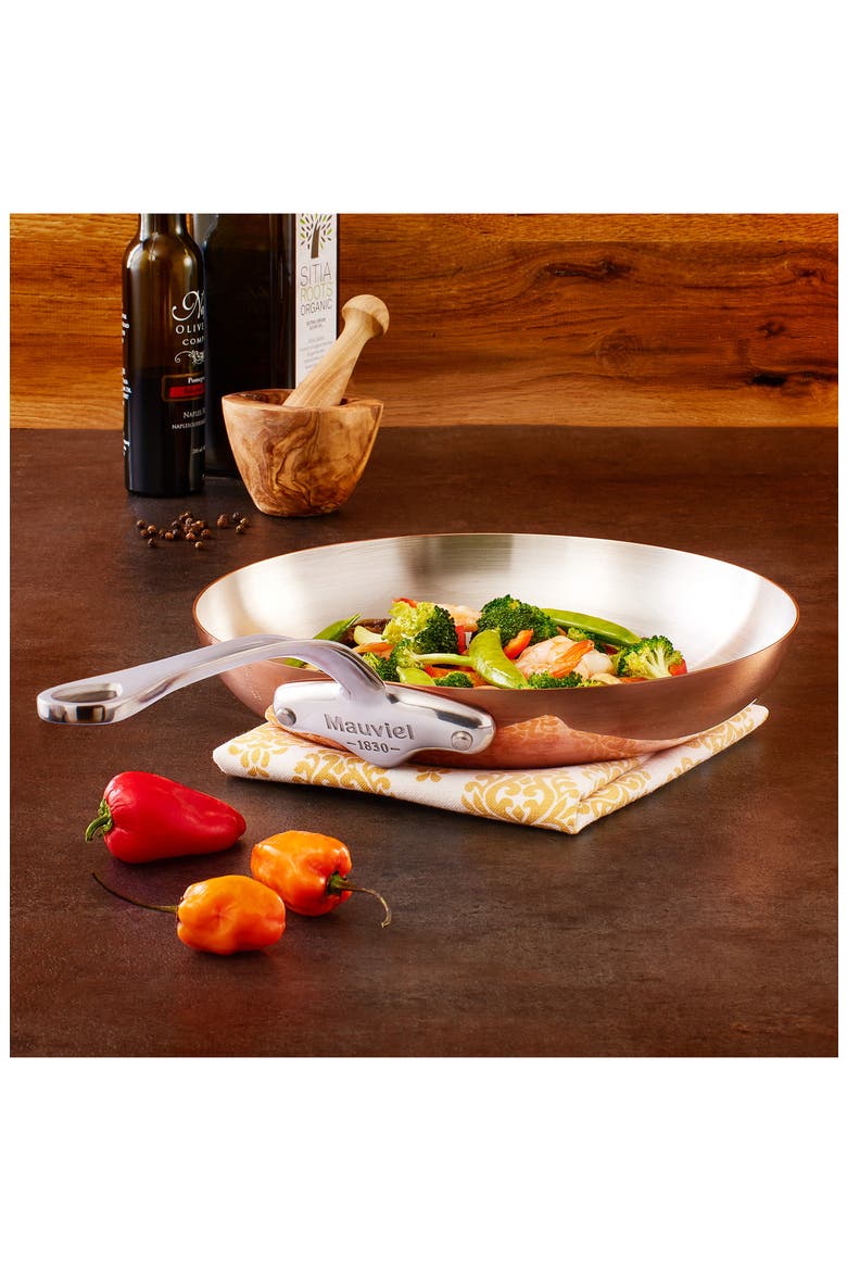 M'Heritage M'150s 10.2 Inch Frying Pan Cast Stainless Handle, Alternate, color, METALLIC RUST/ COPPER