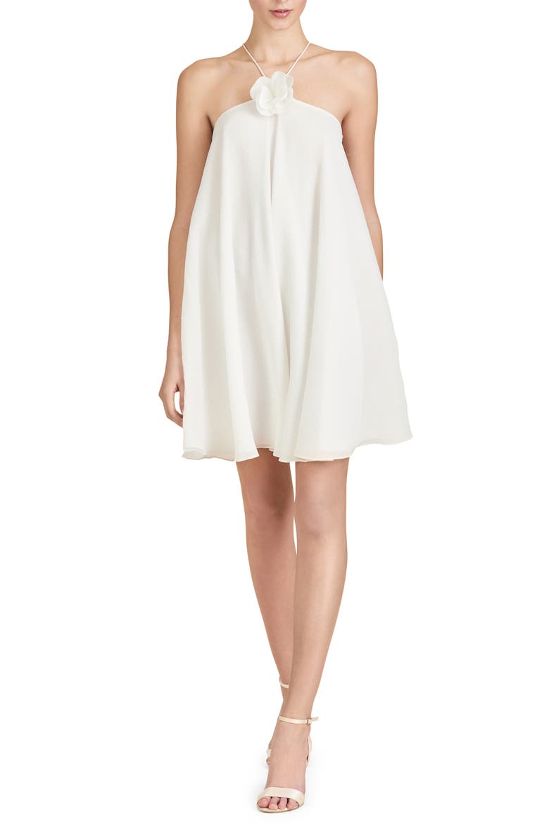 Lilian Chiffon Cocktail Dress, Main, color, IVORY