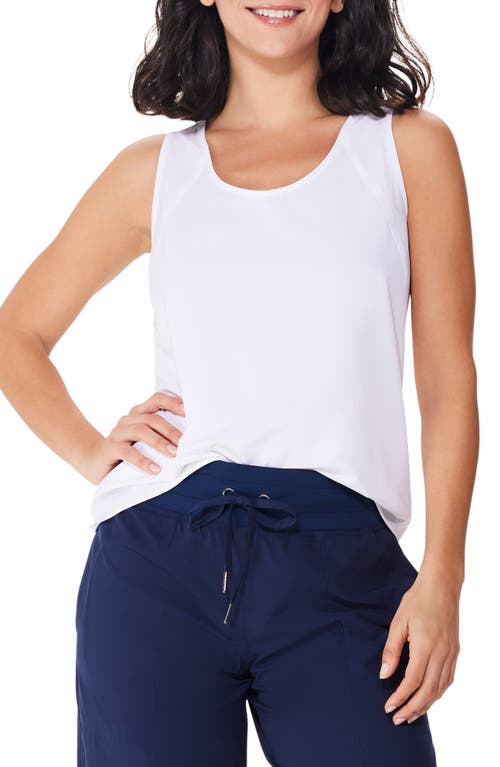 NZ ACTIVE by NIC+ZOE Tech Stretch Performance Tank in Paper White  product