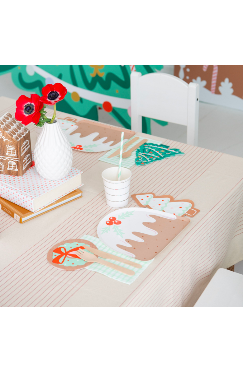 Daydream Society Baking Spirits Bright Christmas Tree Cookie Guest Napkins, Alternate, color, Assorted Pre-Pack