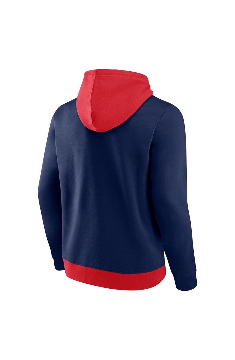 FANATICS Men's Fanatics Branded Red/Navy Washington Nationals Chip In Team Pullover Hoodie, Alternate, color, Red