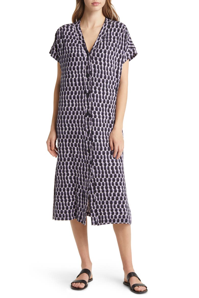 Odera Cuff Sleeve Shift Dress, Main, color, SAND VERBENA