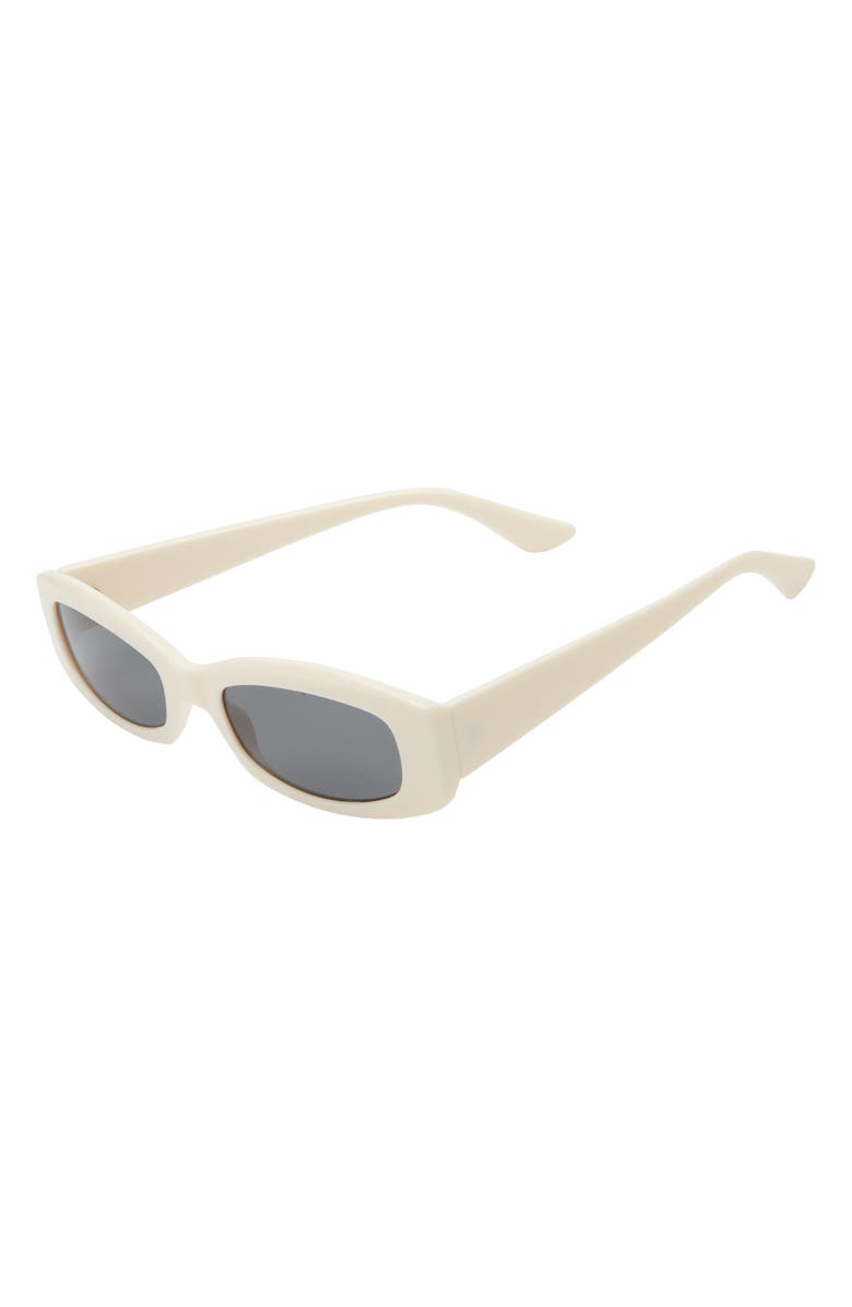 BP. Slim Rectangular Sunglasses, Alternate, color, Ivory