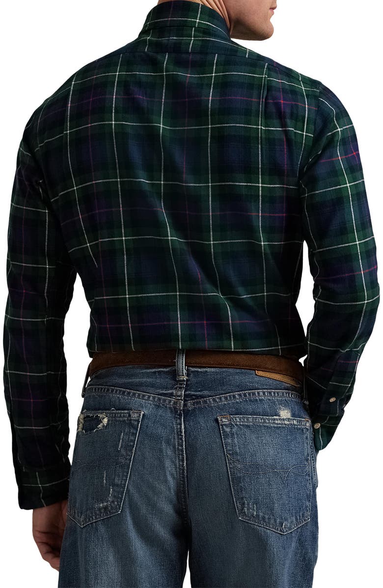 Polo Ralph Lauren Classic Fit Plaid Twill Button-Up Shirt, Alternate, color, 