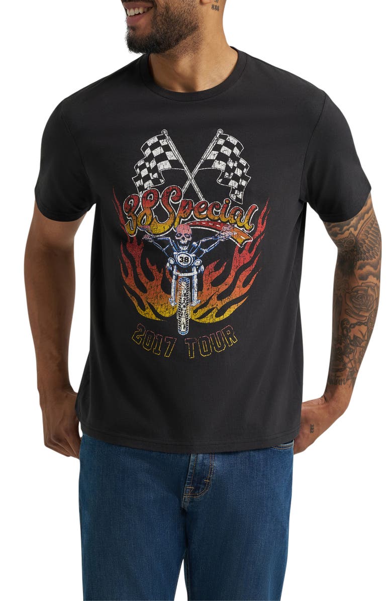 Wrangler Cotton Graphic T-Shirt, Main, color, Jet Black