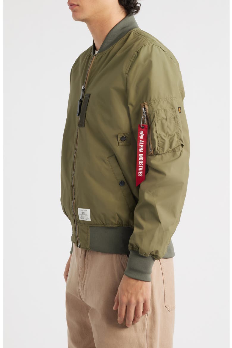 L-2B Skymaster Gen II Water Resistant Bomber Jacket, Alternate, color, OG-107 GREEN