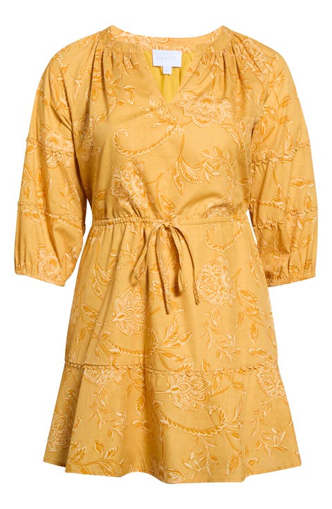 Dabria Split Neck Minidress