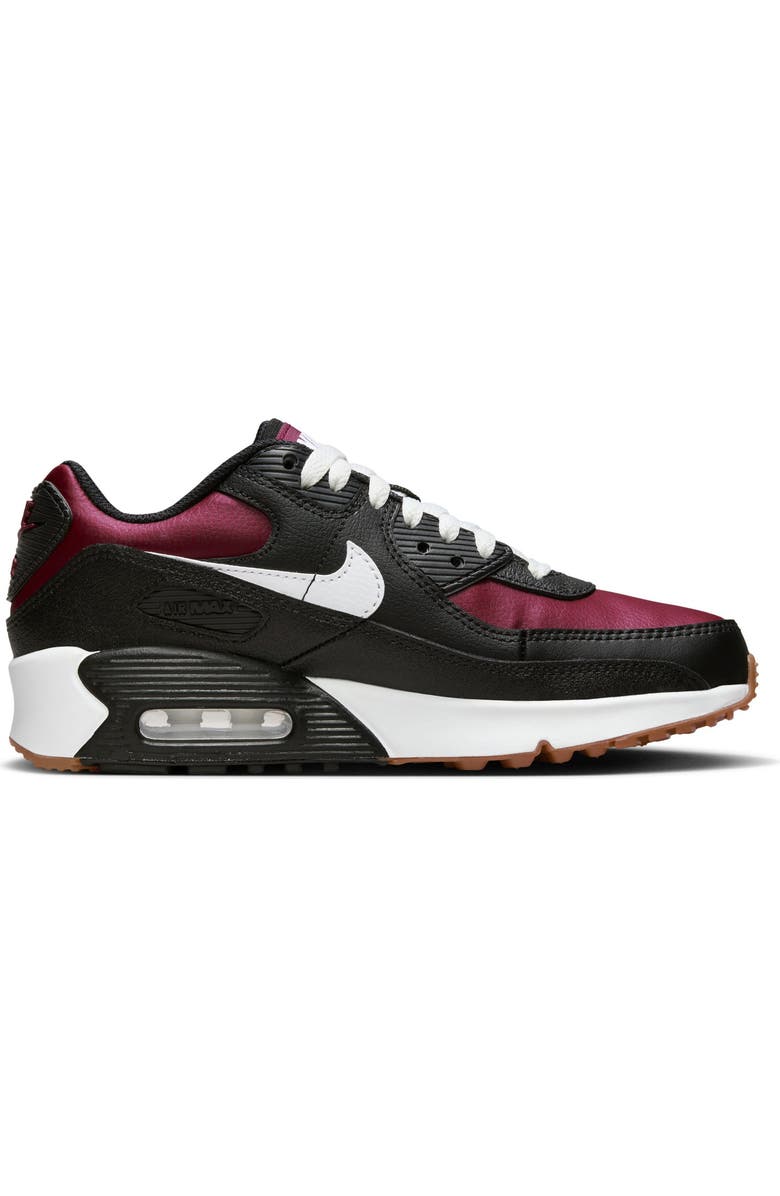 Nike Kids' Air Max 90 Sneaker, Alternate, color, Black/ White/ Red/ Light Brown