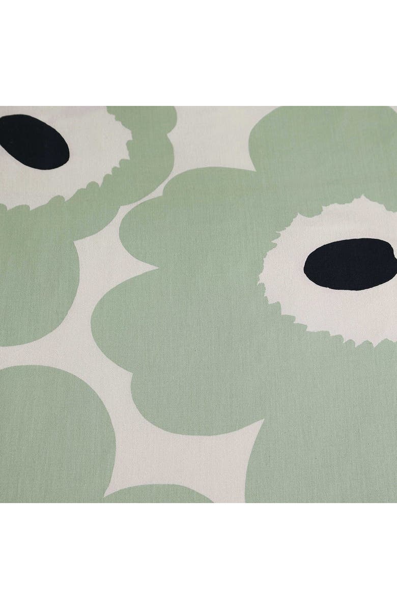 Marimekko Unikko Duvet Cover & Sham Set, Alternate, color, Open Light-Pastel Green