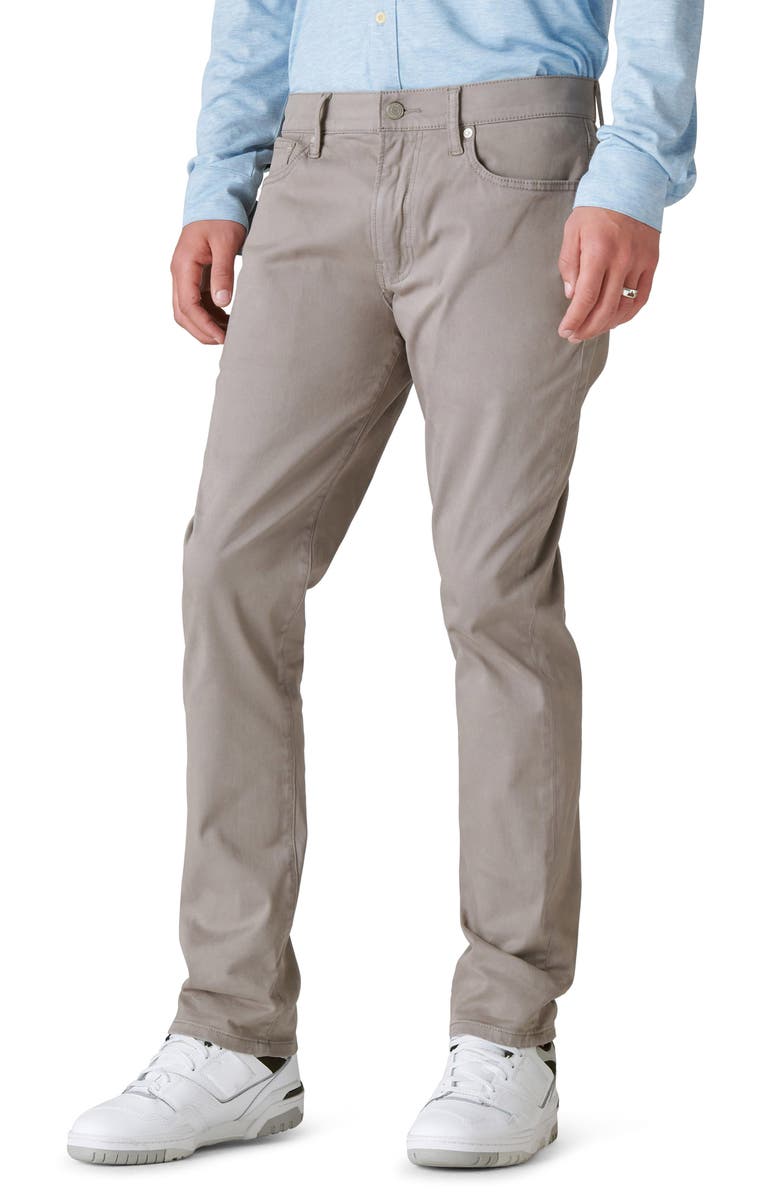 Lucky Brand 410 Athletic Stretch Cotton Five Pocket Pants, Alternate, color, Brushed Nickel