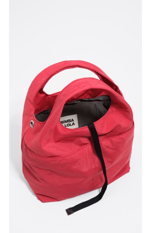 Bimba Y Lola Medium Nylon Paper Bag In Red