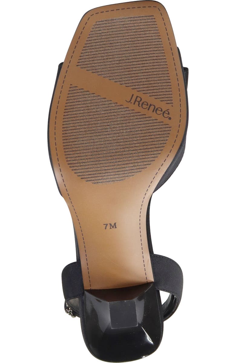 J. Reneé Nishia Ankle Strap Sandal, Alternate, color, Black