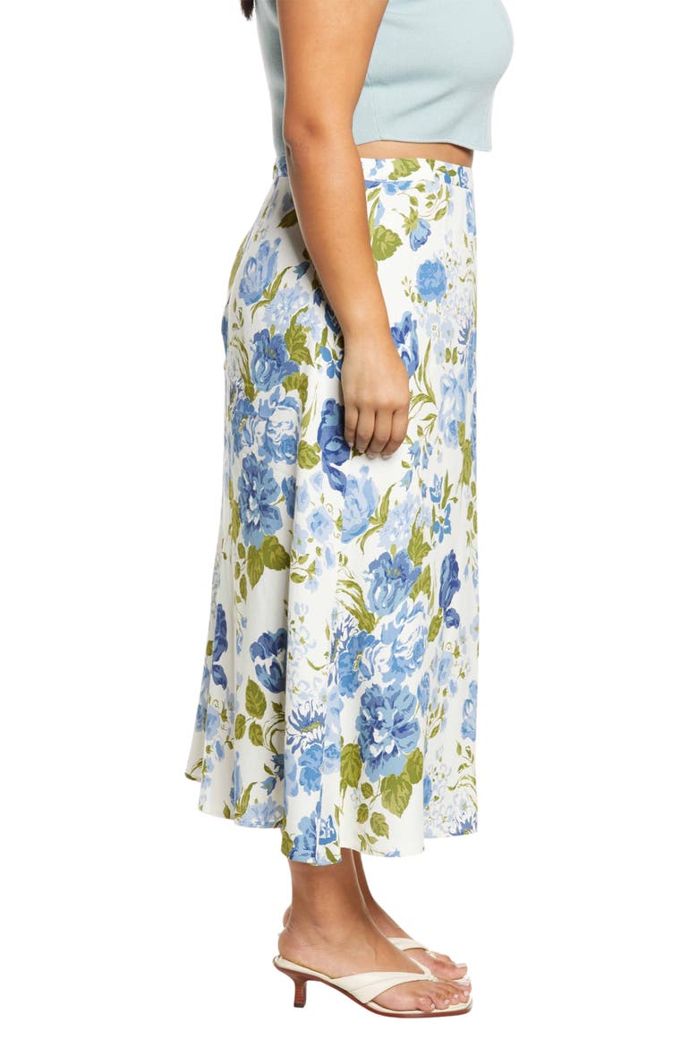 Bea Floral Print Skirt, Alternate, color, LUCCA