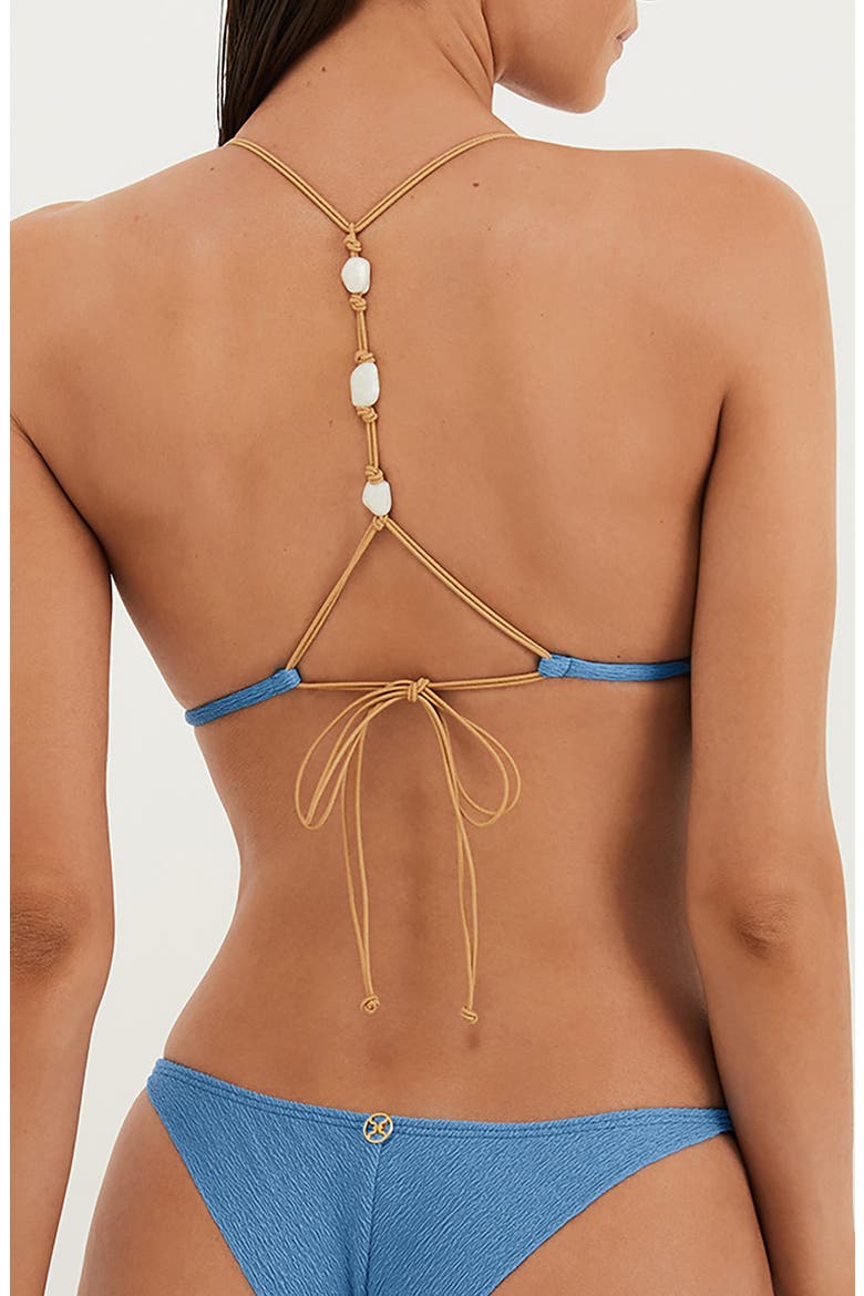 Firenze Ney Racerback Bikini Top, Alternate, color, BLUE