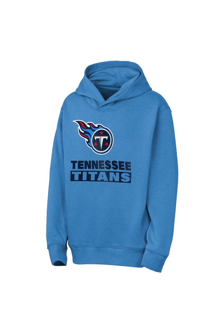 Youth Outerstuff  Light Blue Tennessee Titans Back to Basics Hoodie, Alternate, color, Light Blue