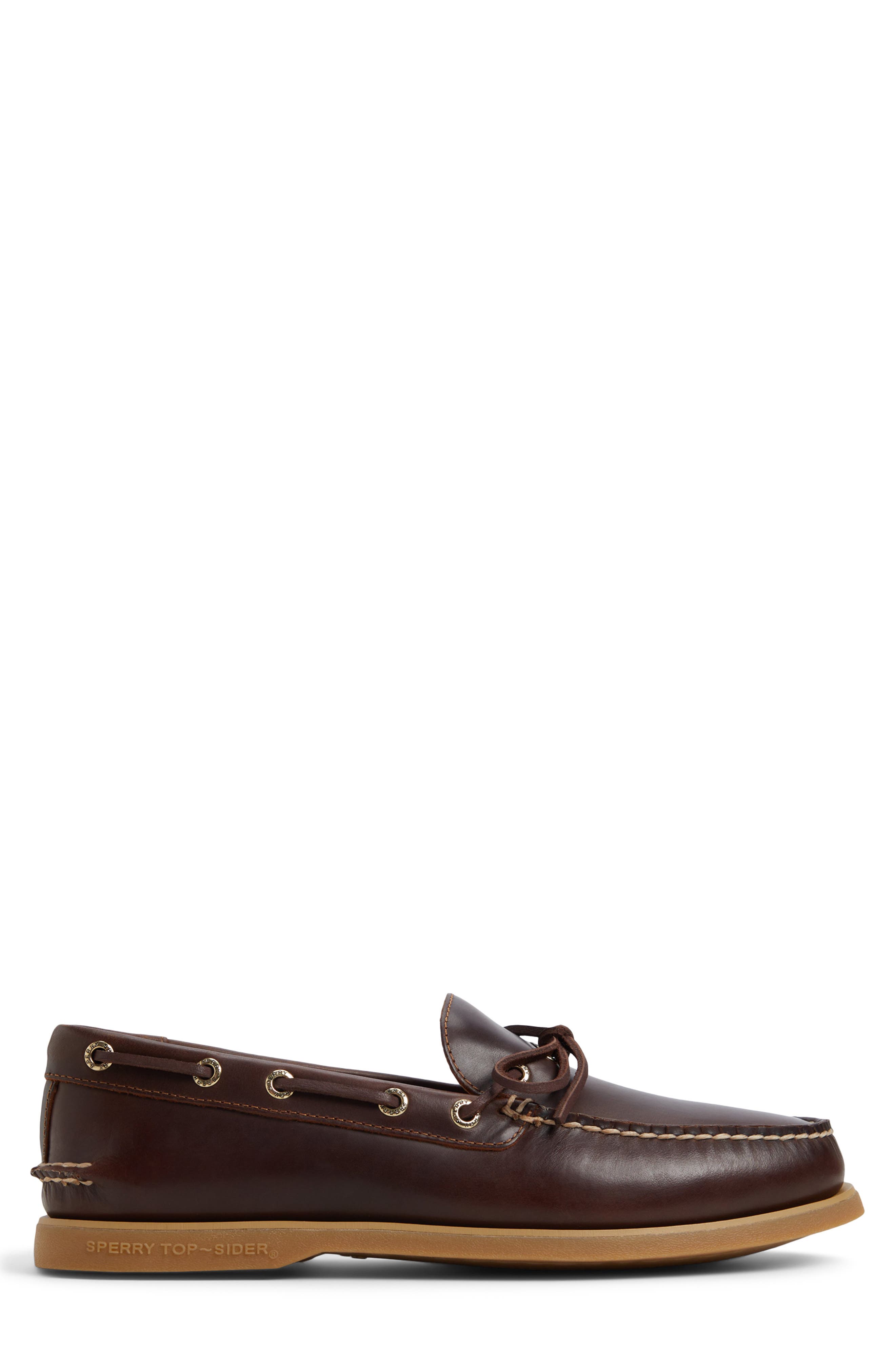 Gold AO 1-Eye Boat Shoe, Alternate, color, BROWN