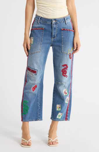 Driftwood Barbara High Waist Crop Barrel Leg Jeans