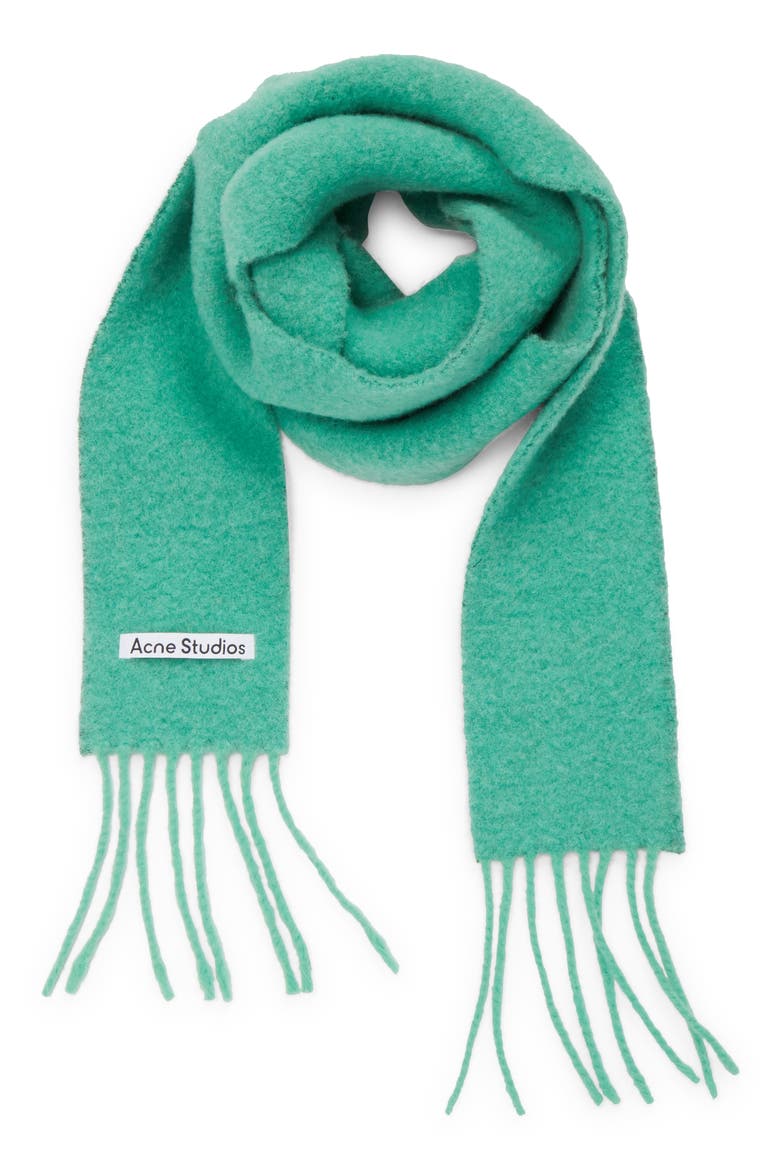 Extralong Alpaca Blend Scarf, Main, color, JADE GREEN