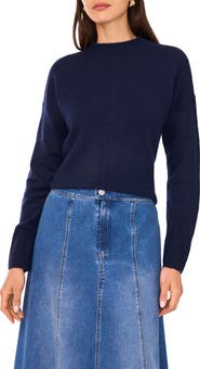 1.STATE Loose Knit Crewneck Sweater