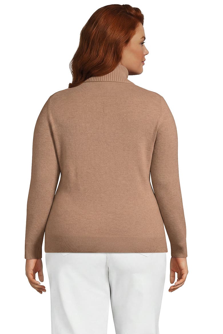 Cashmere Turtleneck Sweater, Alternate, color, Vicuna Heather